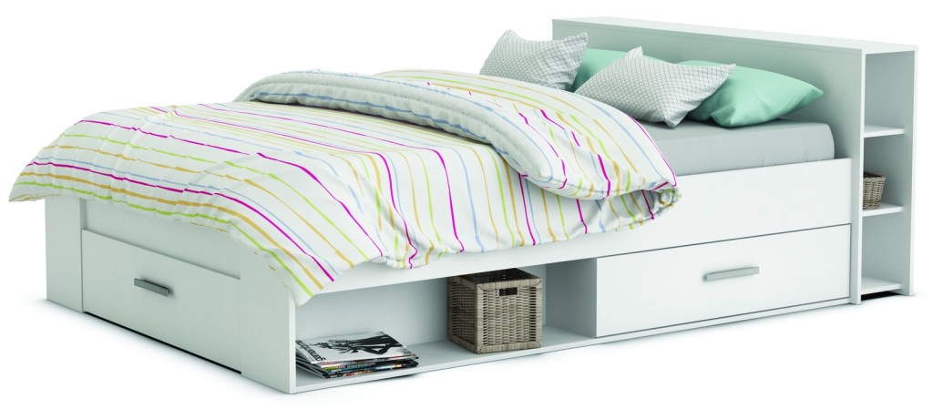 Manželská posteľ 140 cm - Tempo Kondela - Roket biela