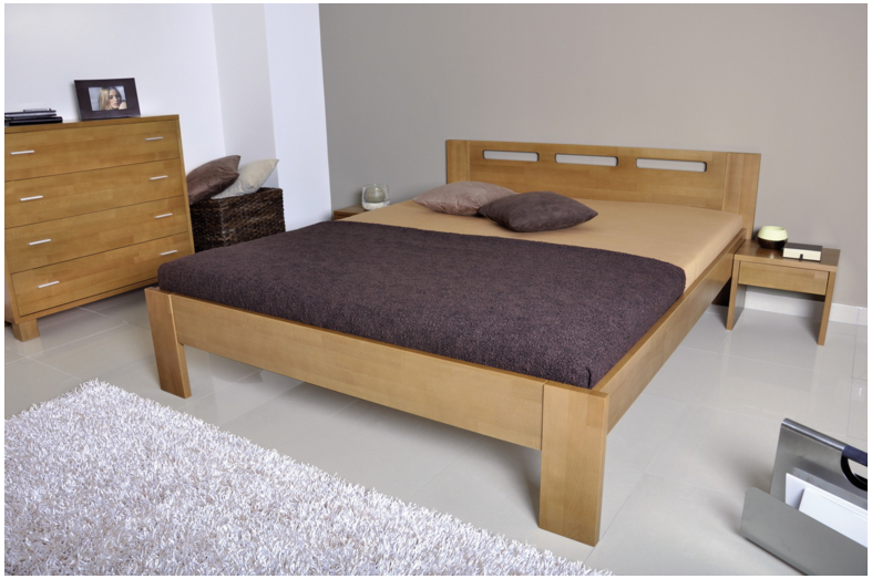 Manželská posteľ 160 cm - Styler - Nela (masív)