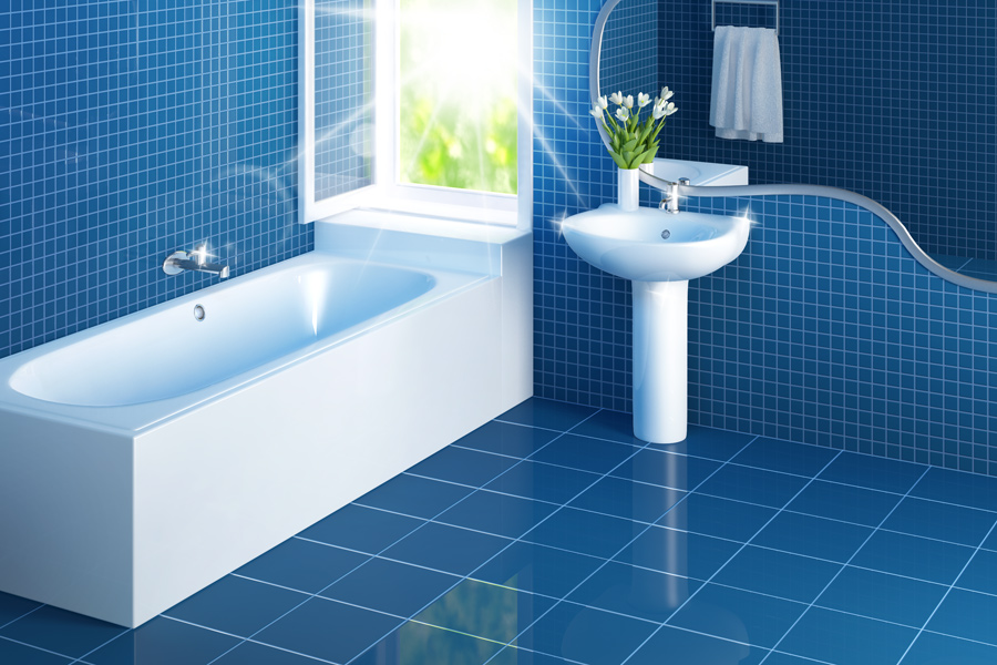 Čistá vydezinfikovaná kúpelňa bez plesní a baktérií