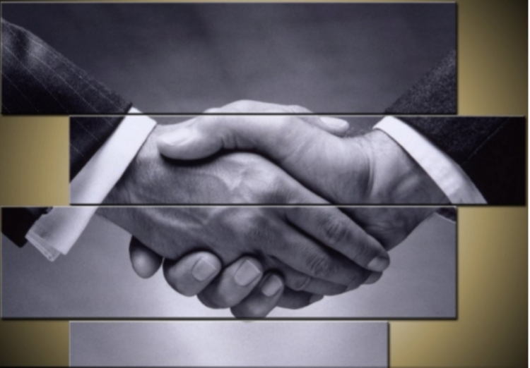 vícedílní obraz vyjadřující spolupráci, loajalitu