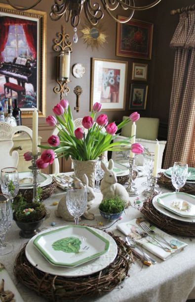 prostírání z přírodních materiálů