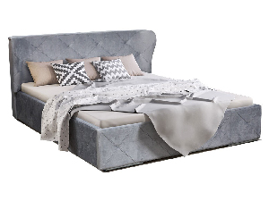 Manželská posteľ 160 cm Oleus (sivá)