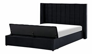 Manželská posteľ 160 cm Noya (čierna)