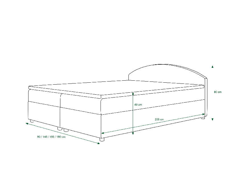 Manželská posteľ Boxspring 140 cm Orlando (vzor + fialová) (s matracom a úložným priestorom)
