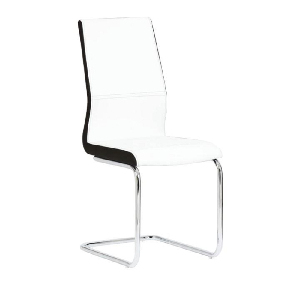Jedálenská stolička Nacton (biela + čierna)
