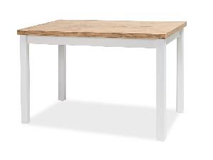 Jedálenský stôl Alfred (dub + biela) (pre 4 osoby)