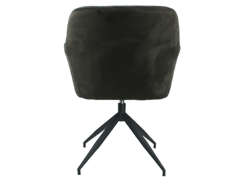 Otočná stolička Viata (hnedá + čierna) 
