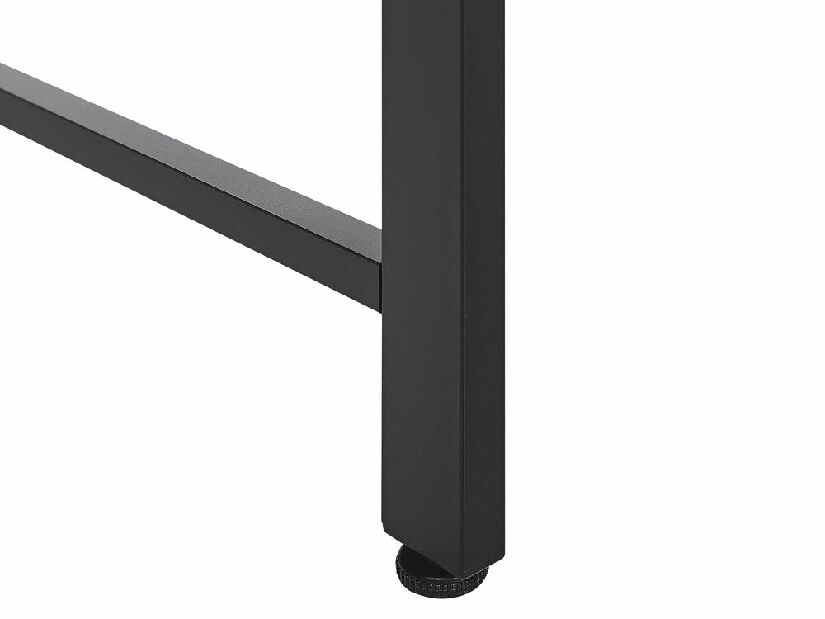 PC stolík Vuk (čierna + tmavé drevo) 