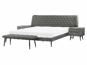 Spálňa ESONNA (s posteľou 160x200 cm) (sivá)