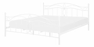 Manželská posteľ 140 cm Aicha (biela) (s roštom)