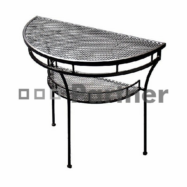 Záhradný stôl polostôl (kov)