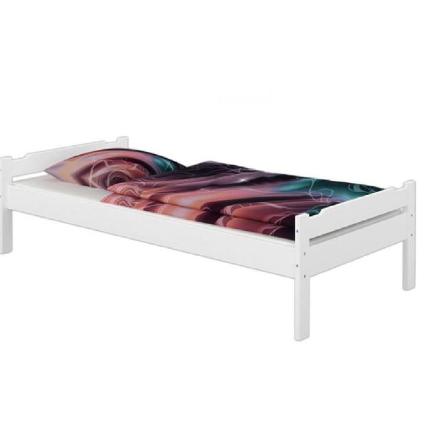 Jednolôžková posteľ 90 cm Lipo (biela)
