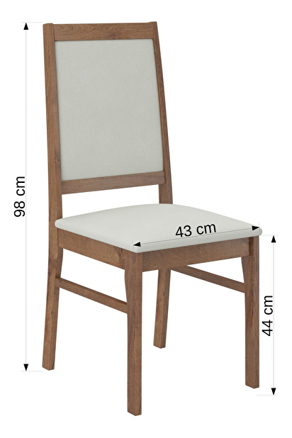 Jedálenská stolička Raviel25 (dub sonoma + kronos 27132)