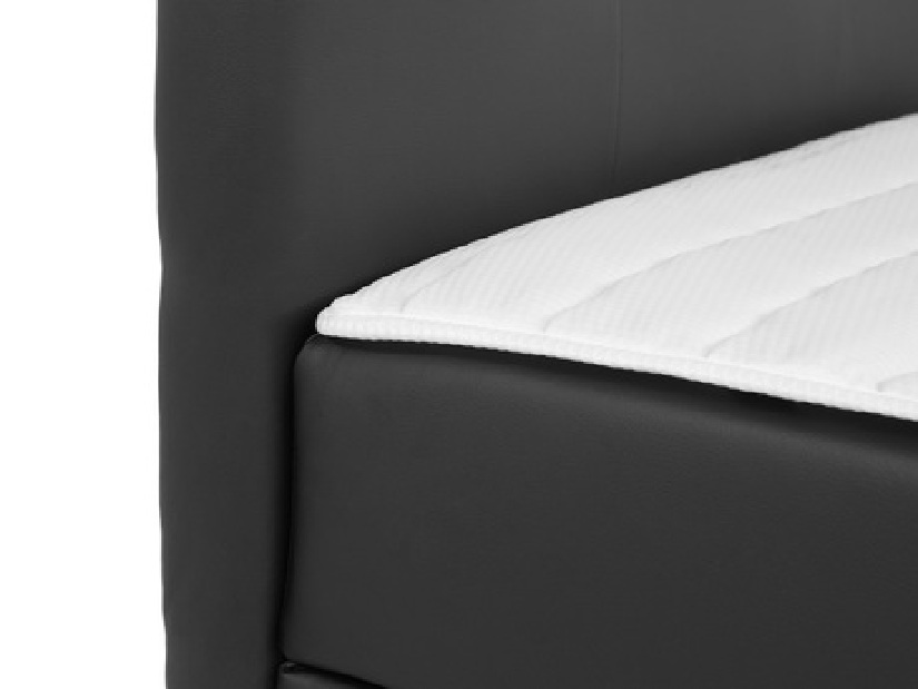 Kontinentálna posteľ 160 cm Mirjan Cinara (ekokoža soft 017 (biela)