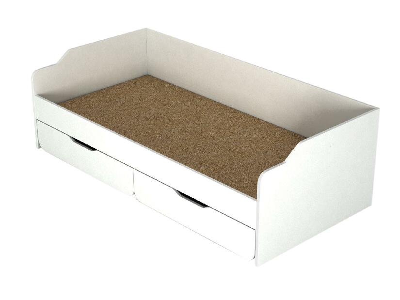 Jednolôžková posteľ 90 cm Yukka (biela)