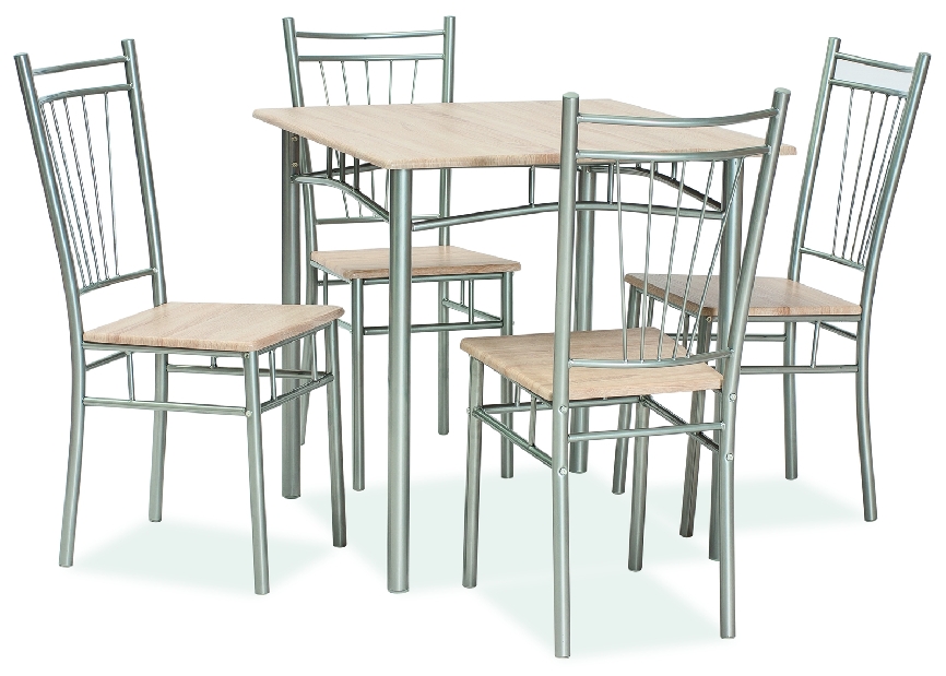 Jedálenský set Fit (stôl a 4 stoličky)
