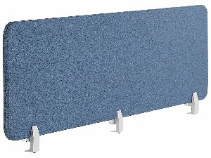 Prepážka na pracovný stôl 180x40 cm Whitley (modrá)