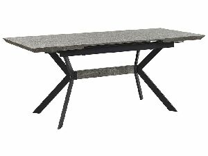 Jedálenský stôl BENOS (sivá + čierna) (pre 6 osôb)