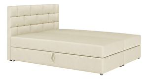 Kontinentálna posteľ 160x200 cm Waller (béžová) (s roštom a matracom)