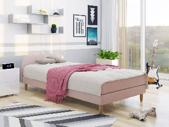 Jednolôžková posteľ 120 cm Mirjan Mac 2 (ružová) (s matracom)