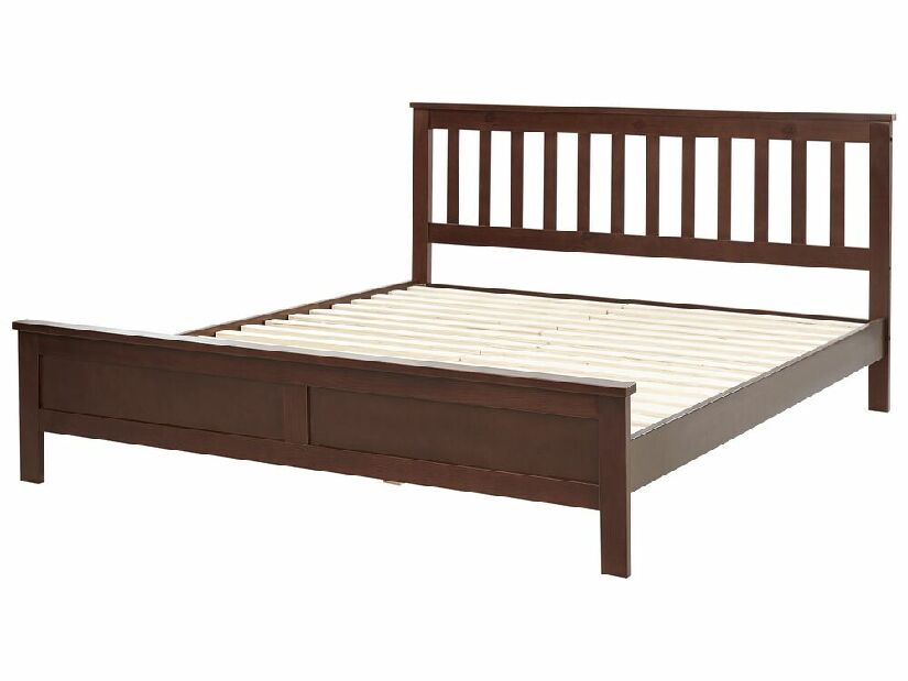 Manželská posteľ 160 cm Maye (tmavé drevo)