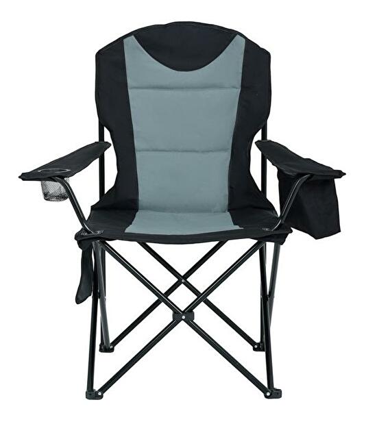 Kempingová stolička Futo (čierna + sivá)