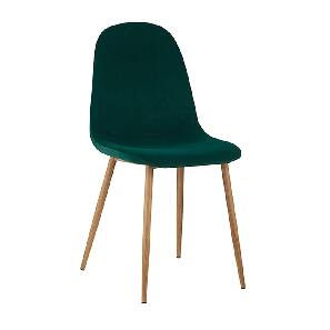 Jedálenská stolička Angelique (smaragdová + buk)