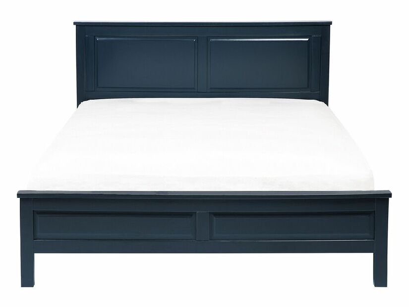 Manželská posteľ 140 cm OLIVE (s roštom) (modrá)