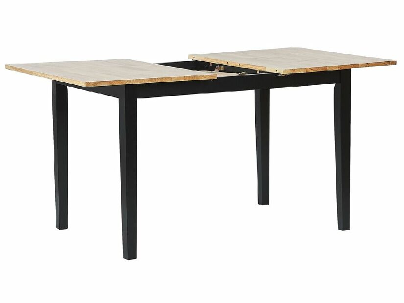 Jedálenský stôl HOWTON (svetlé drevo + čierna) (pre 4 až 6 osôb)