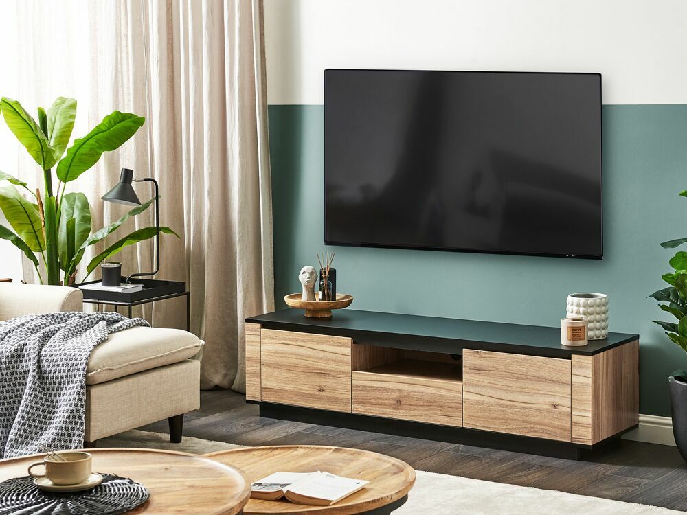 TV stolík/skrinka Brylee (svetlé drevo)