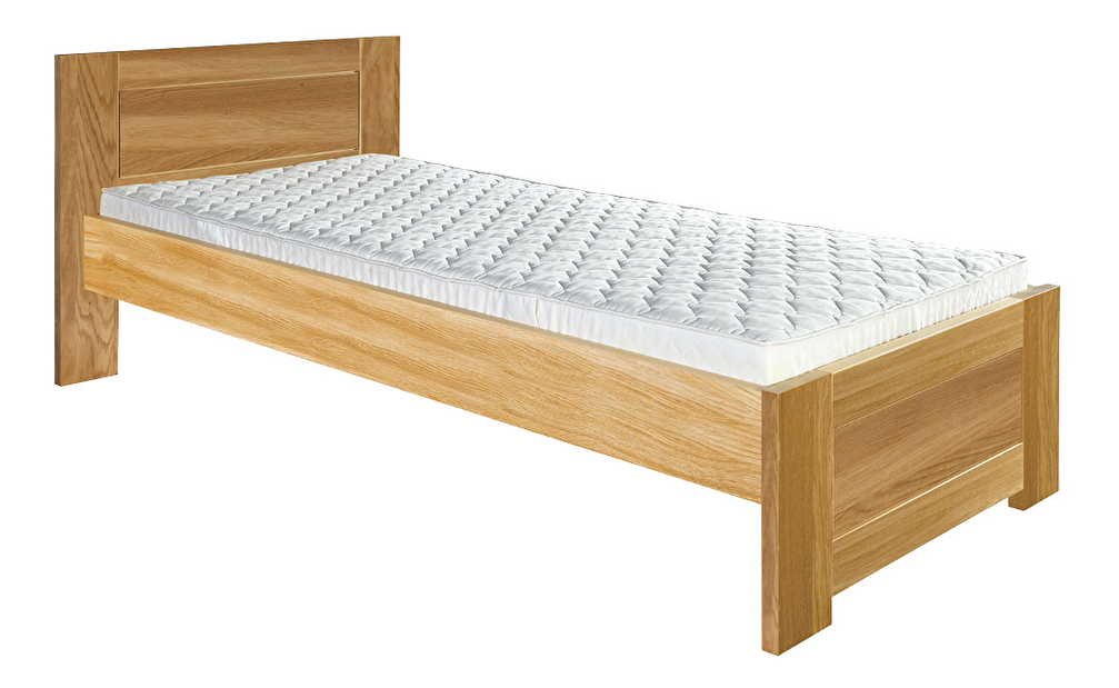 Jednolôžková posteľ 90 cm LK 261 (dub) (masív)