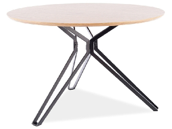 Jedálenský stôl Caterina (dub + čierna) (pre 4 osoby)