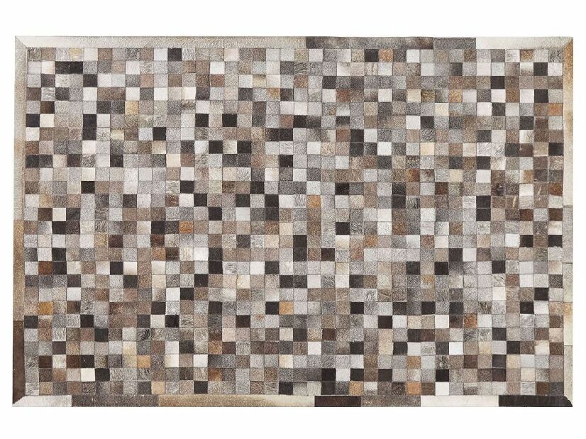 Koberec 160x230 cm ALUMUR (patchwork hnedá)