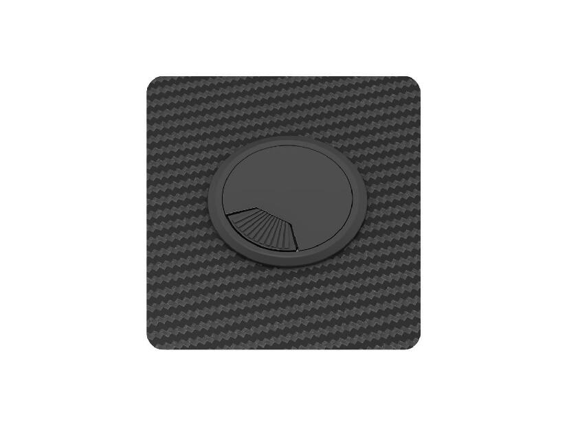 PC stolík Hyperion 1.7 (čierna + viacfarebná) (s LED osvetlením)