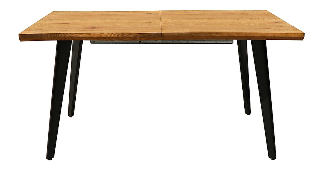 Rozkladací jedálenský stôl 120-180 cm Faustina (dub artisan + čierna) (pre 4 až 8 osôb)