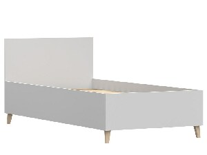 Jednolôžková posteľ 90 cm Figu (biela)