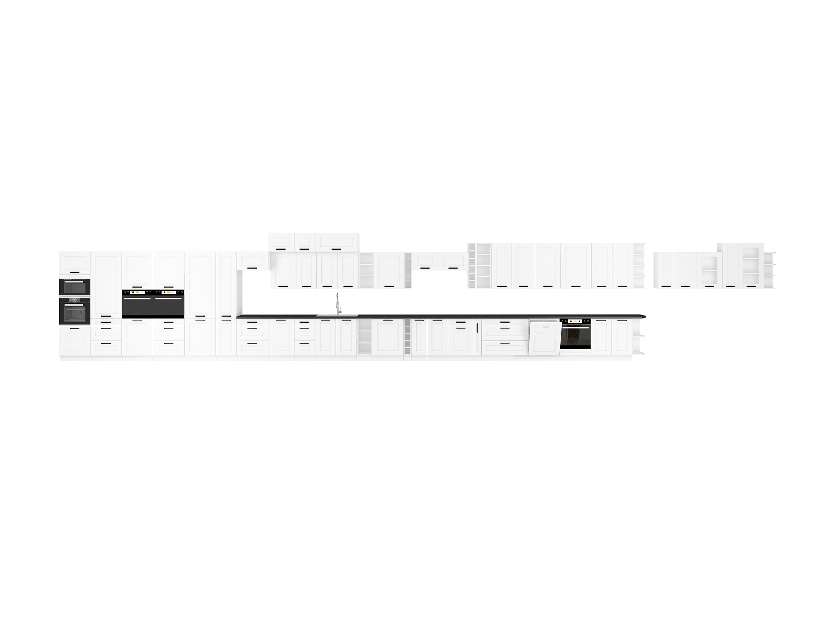 Vysoká skrinka Lesana 1 (biela) 40 DK-210 2F 