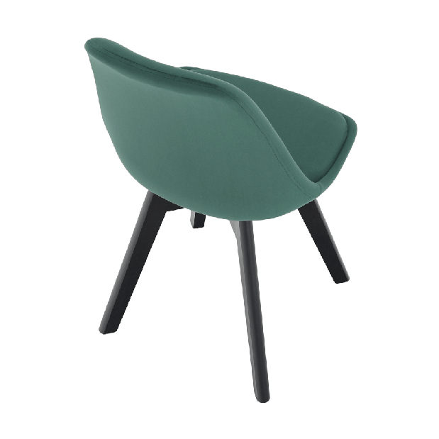 Jedálenská stolička Blanche (emerald + čierna)