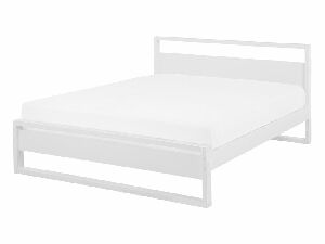 Manželská posteľ 140 cm GIACOMO (s roštom) (biela)