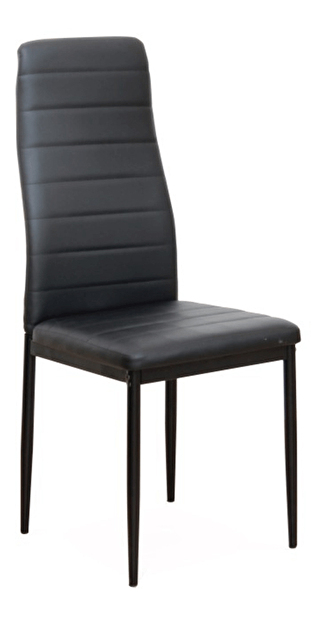 Jedálenská stolička Collort nova (čierna ekokoža)