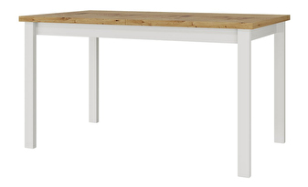 Jedálenský stôl Diesel 80 x 140/180 II (pre 4 až 6 osôb) (dub sonoma + biela) *bazár