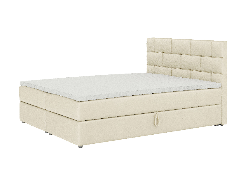 Kontinentálna posteľ 140x200 cm Waller (béžová) (s roštom a matracom)