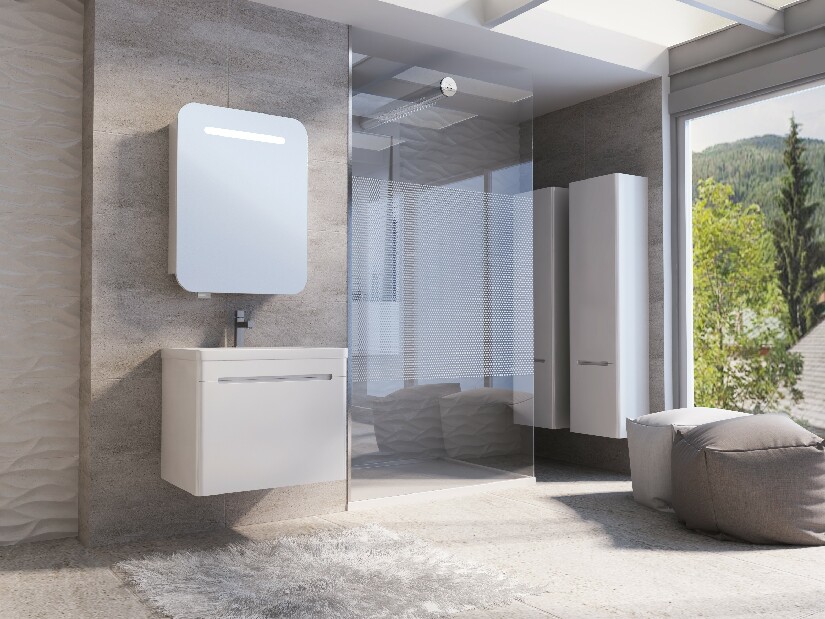 Kúpeľňová skrinka na stenu s umývadlom Juventa Thorello Tv-65 W