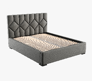 Čalúnená posteľ 180x200 cm Veggie (sivá)