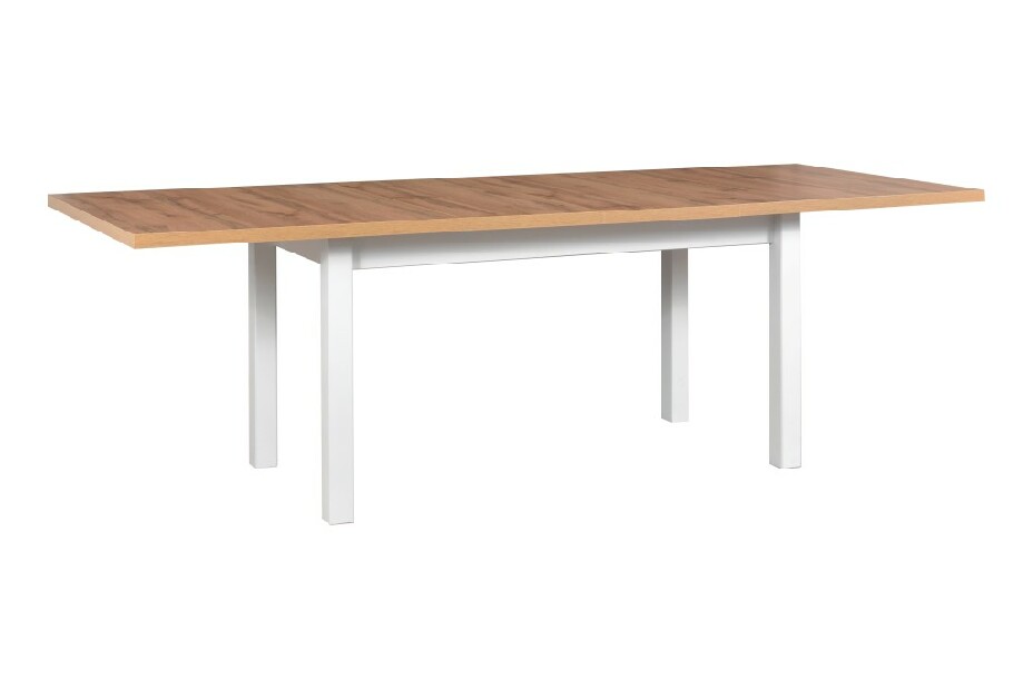 Jedálenský stôl Mitchell 2 XL (dub wotan + biela) (pre 6 až 8 osôb)