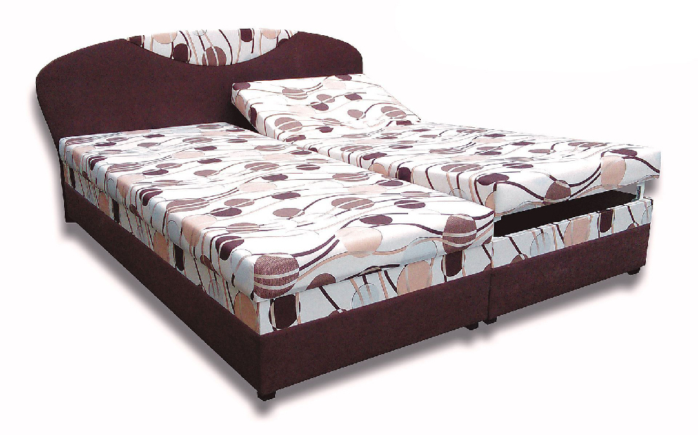 Manželská posteľ 160 cm Island 5 (s penovými matracmi)