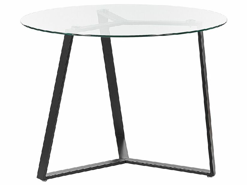 Okrúhly jedálenský stôl Kebza (čierna)