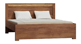 Manželská posteľ 160 cm Inneas (jaseň svetlý) (s roštom)