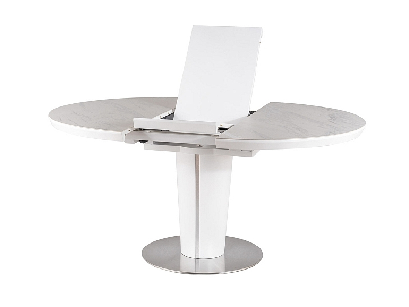Rozkladací jedálenský stôl 120-160 cm Oris (biela) (pre 4 až 6 osôb)