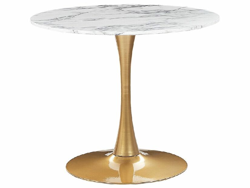 Okrúhly jedálenský stôl Berylle (biela) (pre 4 osoby)